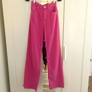 zara straight leg high rise jeans